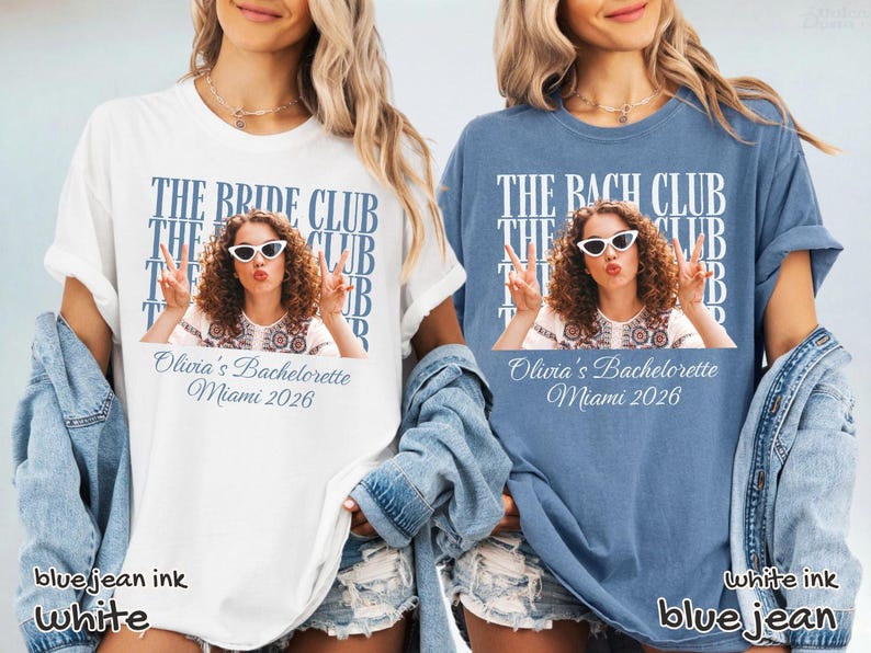 Bachelorette Custom Photo Shirts, Bachelorette Shirts With Photo, Personalized Bachelorette Party Shirts, Bach Party Shirts, Bach Trip Shirt