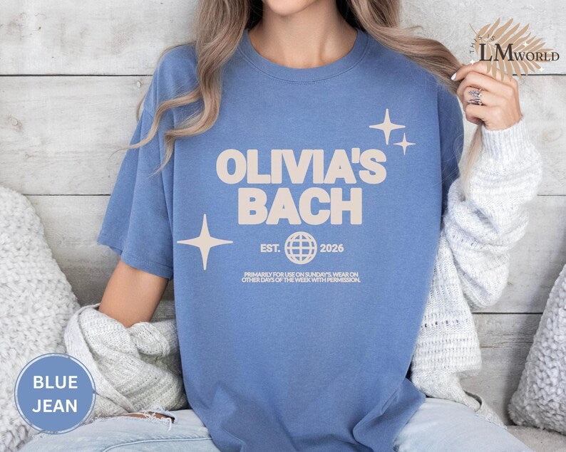 Comfort Colors® Personalized Disco Bachelorette Party Shirt, Custom Disco Shirts, Luxury Bachelorette Merch, Disco Bach Bride To Be Gifts