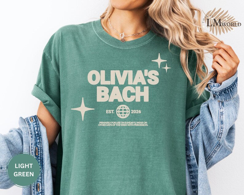 Comfort Colors® Personalized Disco Bachelorette Party Shirt, Custom Disco Shirts, Luxury Bachelorette Merch, Disco Bach Bride To Be Gifts