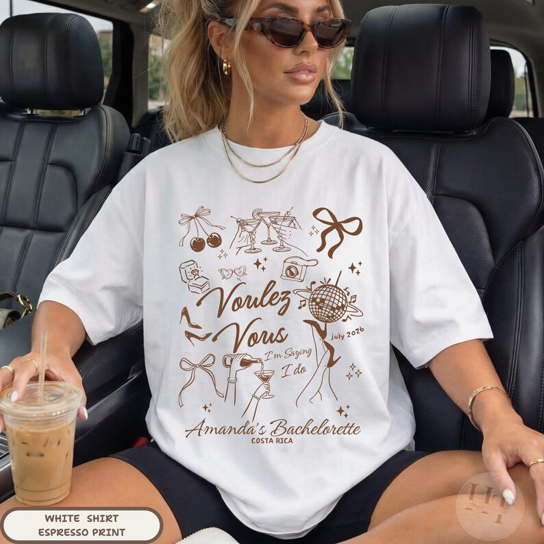 Gimme Bachelorette Party Shirts Custom Funny Disco Theme Bride Shirt Voulez Vous Before I to Girls Trip Shirt Dancing Queens Last Disco Bach