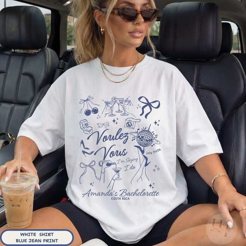 Gimme Bachelorette Party Shirts Custom Funny Disco Theme Bride Shirt Voulez Vous Before I to Girls Trip Shirt Dancing Queens Last Disco Bach