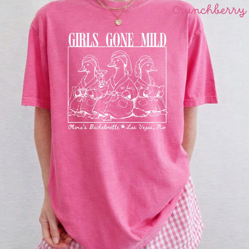 Custom Bachelorette Party Shirt, Girls Gone Mild Shirt, Goose Bachelorette Shirt, Bridesmaid Matching Shirts