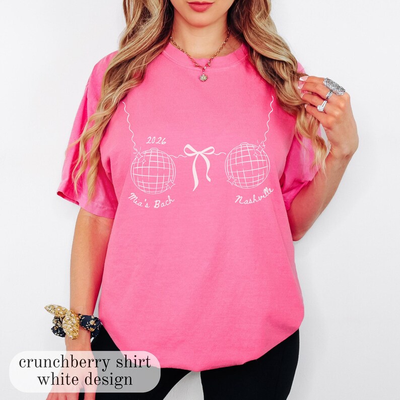 Custom Disco Bachelorette Comfort Colors® Shirts, Dancing Queen Bridal Party Shirt, Retro 70s Bachelorette Tshirt Las Vegas Bachelorette Tee