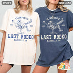 Custom Last Rodeo Bachelorette Party Shirt, Western Cowgirl Bridal Shower