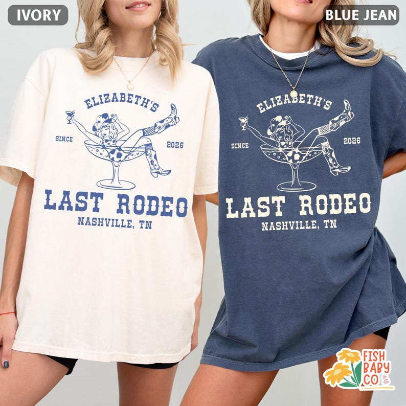 Custom Last Rodeo Bachelorette Party Shirt, Western Cowgirl Bridal Shower