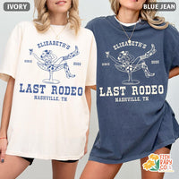 Custom Last Rodeo Bachelorette Party Shirt, Western Cowgirl Bridal Shower