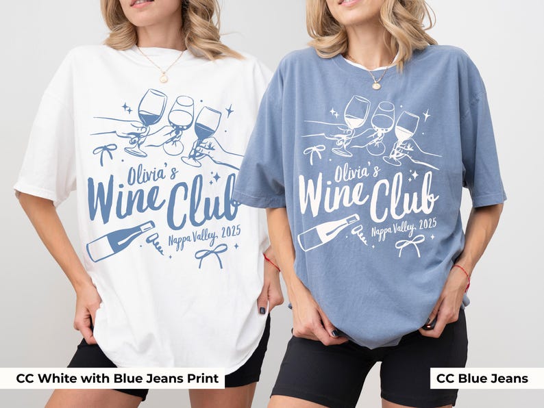Bridal Wine Club Shirt Persoanlized Winery Bachelorette Party Tee Custom Wine Bach Club TShirt Vineyard Bridal Shower Merch Bride Wine Club