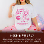 Girls Gone Mild Bachelorette Cat Shirt, Slumber Party Themed Bach Party Tshirt, Girls Trip Spa Chill Bach Tee, Pajama Sleepover Bach Tee