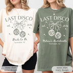 Last Disco Comfort Colors® Shirts, Custom Disco Bachelorette Party Tees, Luxury Bachelorette, Western Bach Cocktail Club Bridal Shower Gift