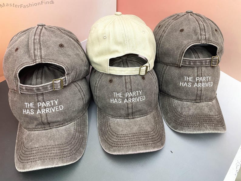 Personalized The Bride & Crew Baseball Cap | Embroidered Bride Tribe Hats | Bachelorette Party Favors and Bridal Shower Gift