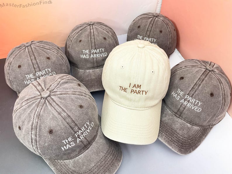 Personalized The Bride & Crew Baseball Cap | Embroidered Bride Tribe Hats | Bachelorette Party Favors and Bridal Shower Gift