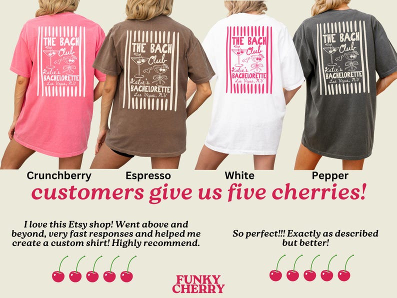 Personalized The Bach Club Bachelorette Comfort Colors Shirt, Bridal Party Gifts, Bridal Shower Favors,Bridesmaid Gift,Cocktail Bachelorette