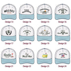 Custom Embroidered Trucker Hat, Happy Camper Hat, Dad hat,Matching Group Hats, Girls Trip Cap, Vacation Hat, Bachelorette Gift,Summer hat