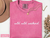 Wild Wild Wife Bachelorette Shirts-Custom Cowgirl Last Rodeo Bach Weekend-Personalized Nashville Texas Austin Western Bridal Party T-Shirts