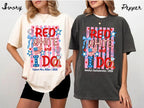 Custom Red White and I Do Shirt Personalized 4th of July Bachelorette Group Tee Matching Patriotic Party Comfort Colors All American Bride