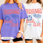 Custom Disco Cocktail Bachelorette Shirt Personalized Bridesmaid Proposal Bridal Party Bach Girls Trip Weekend Engaged Wedding Retro
