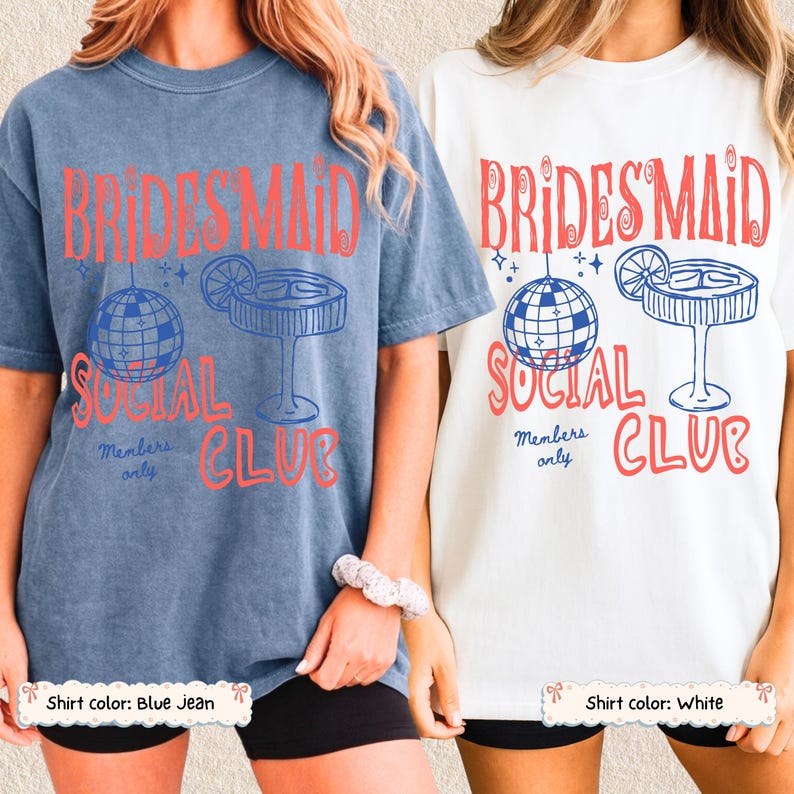 Custom Disco Cocktail Bachelorette Shirt Personalized Bridesmaid Proposal Bridal Party Bach Girls Trip Weekend Engaged Wedding Retro