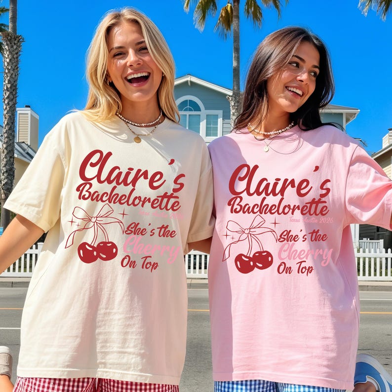 Comfort Colors® Personalized Bride to Be T-Shirt, Coquette Bow Bachelorette Party Tee