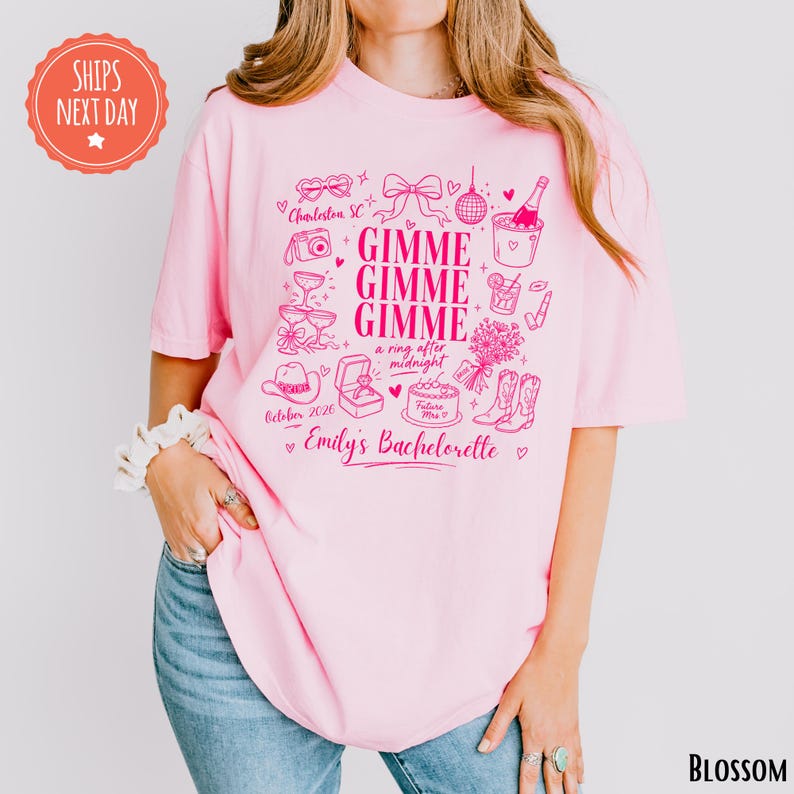 Disco Theme Bride Shirt, Retro Bachelorette Party Tees, Sparkle Music Theme Bridal Shower