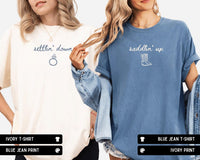 Saddlin' Up Bachelorette Comfort Colors Shirt, Custom Nashville Last Rodeo Bridal Party Tee
