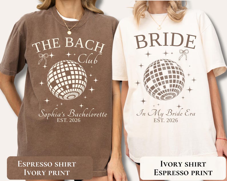 Epcot Bachelorette Party Shirt, The Bach Club Bride Girls Trip Matching Outfit Tee For Women Bach Weekend Shirts Disco Ball Tee Gift