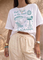 Comfort Colors Last Toast on the Coast, Beach Bachelorette Party Shirts, Custom Bach Tees, Last Splash Seashells Wedding ,PIC1032