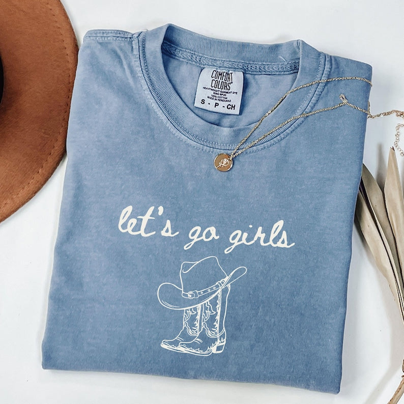 Man I Feel Like A Bride Shirt, Comfort Colors Western Bachelorette Tee, Lets Go Girls Cowgirl Bridal Party Shirt, Bride Tee