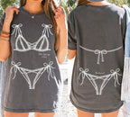 Comfort Colors® Custom Bachelorette Party Shirt, Bikini Shirt, Bridesmaid Shirt, Palm Springs Trip Shirt, Girls Weekend Beach Shirt