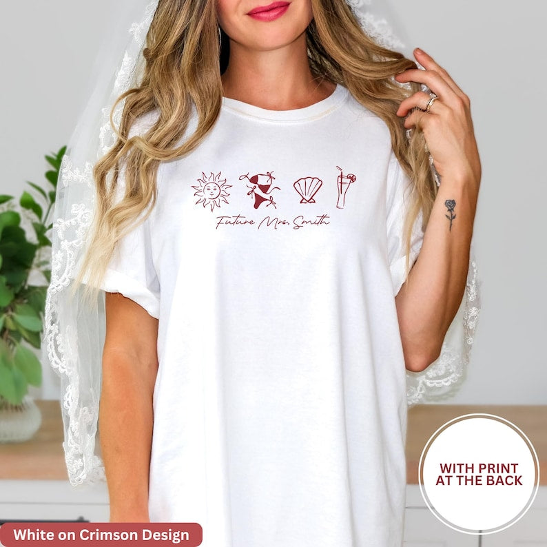 Comfort Colors Custom Coastal Bachelorette Shirt, Let's Go Girls, Western Bride and Bridesmaid Tee, Beach Cowgirl Bach, Bridal Party Gift