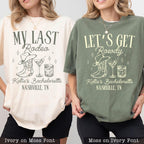 Comfort Colors® Nashville Bachelorette Shirts - Custom Last Rodeo Tshirt - Western Bridal Party - Cowgirl Bach - Country Bachelorette Party
