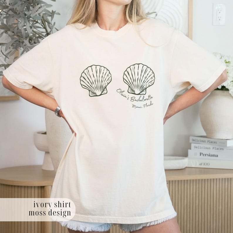 Mermaid Bachelorette Shirt, Beach Bach Party Tee, Seashell Bride Shirt, Coastal Bridesmaid Gift