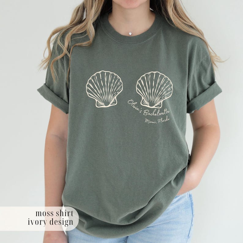 Mermaid Bachelorette Shirt, Beach Bach Party Tee, Seashell Bride Shirt, Coastal Bridesmaid Gift