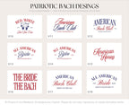 Patriotic Group Hats, USA Bachelorette Hats, 4th of July Party hats, Fourth of July Bach Hats, American Bride