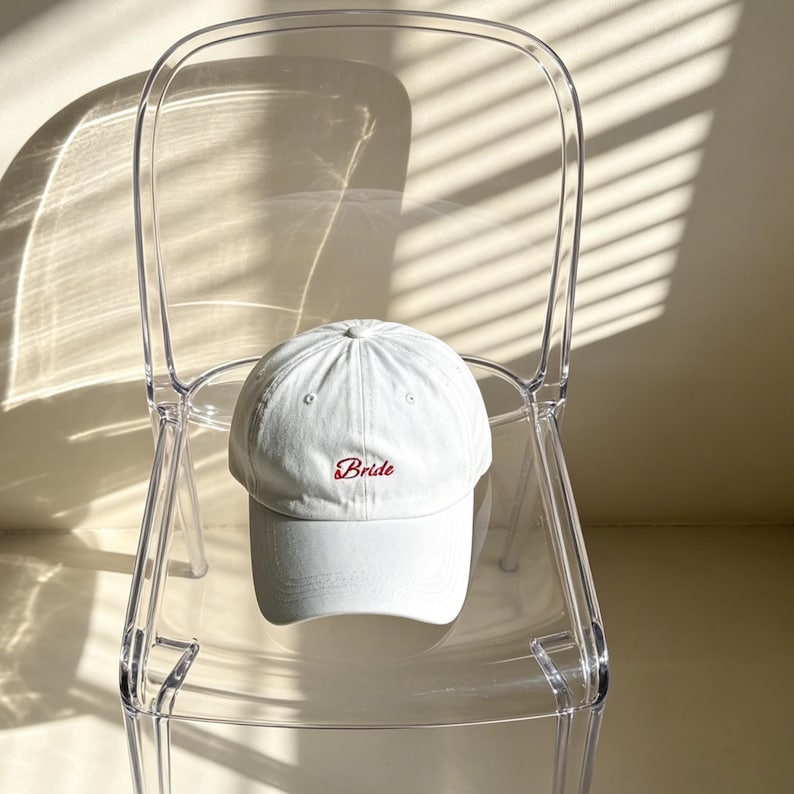 Personalized Cotton Bride Squad Baseball Cap, Custom Text Embroidered Bachelorette Party Hat, Camp Bachelorette Cap, Bridal Shower Gift