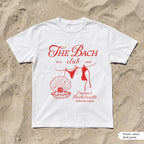 Custom Beach Bachelorette Trip Shirts | The Bach Club Tees for Coastal Party | Bride and Bridesmaid T-shirts for Bachelorette Cruise