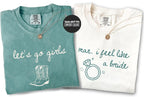 Western Nashville Bachelorette Comfort Colors® Shirts Last Rodeo Country Bachelorette Shirts Custom Let's Go Girls Bachelorette Party Shirts
