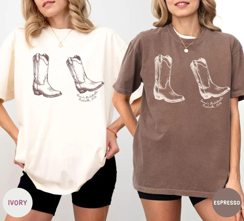 Nashville Bachelorette Shirts, Personalized Bachelorette Shirts, Nashville Bach Party, Personalized Girls Trip Shirt, Bridal Party Gifts