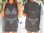 Personalized Bikini Bachelorette Shirt, Custom Beach Bach Party Shirt, Coastal Bachelorette Shirt, Bridal Party Shower Gift, Bachelor Shirt