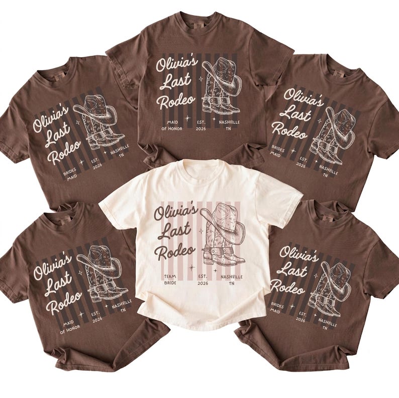Comfort Colors® Custom Western Bachelorette Shirt,Western Bach Bridesmaid Gift,Last Rodeo Country Shirts,Bride Shirt