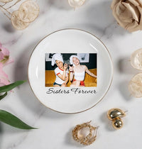 Personalised Photo Trinket Dish, Custom Jewelry Ring Dish, Trinket Tray for Best Friend, Bestie, Bridesmaid Proposal, Wedding Gift