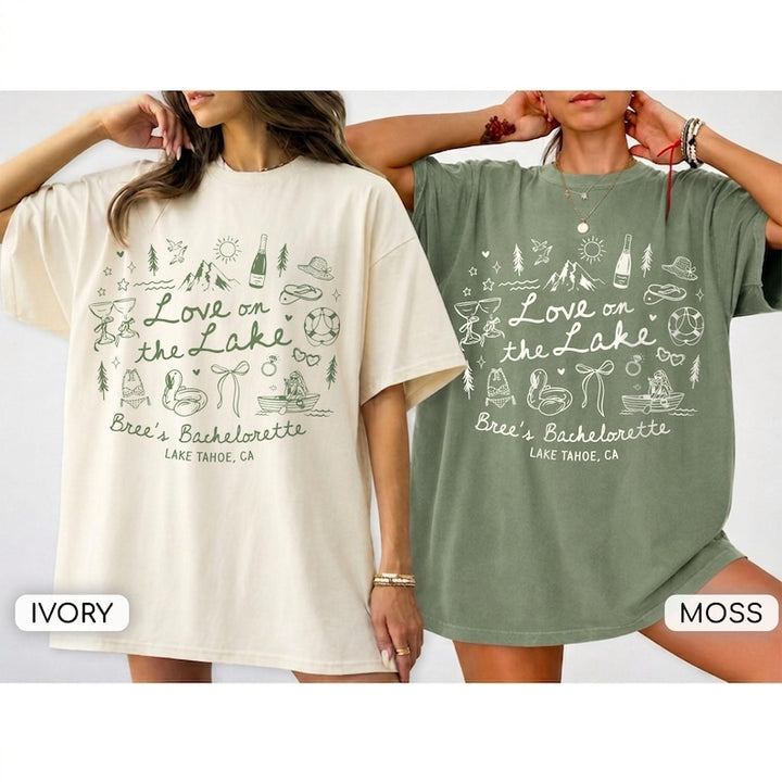 Comfort Colors Love on the Lake Bachelorette Shirt, Lake Bach Party Shirt, Bachelorette Party Shirt, Bach Weekend Trip, Girls Matching Tee