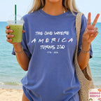 Comfort Colors® The One Where America Turns 250 Years Shirt, USA Patriotic 1776-2026, 4th of July, 250th Anniversary Gift, Independence Day