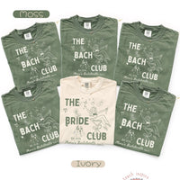The Bach Club Custom Bachelorette Shirt,Retro Bridal Cocktail Party Tees,Trendy Disco Bride Crew Shirt,Modern Girls Night Out Merch
