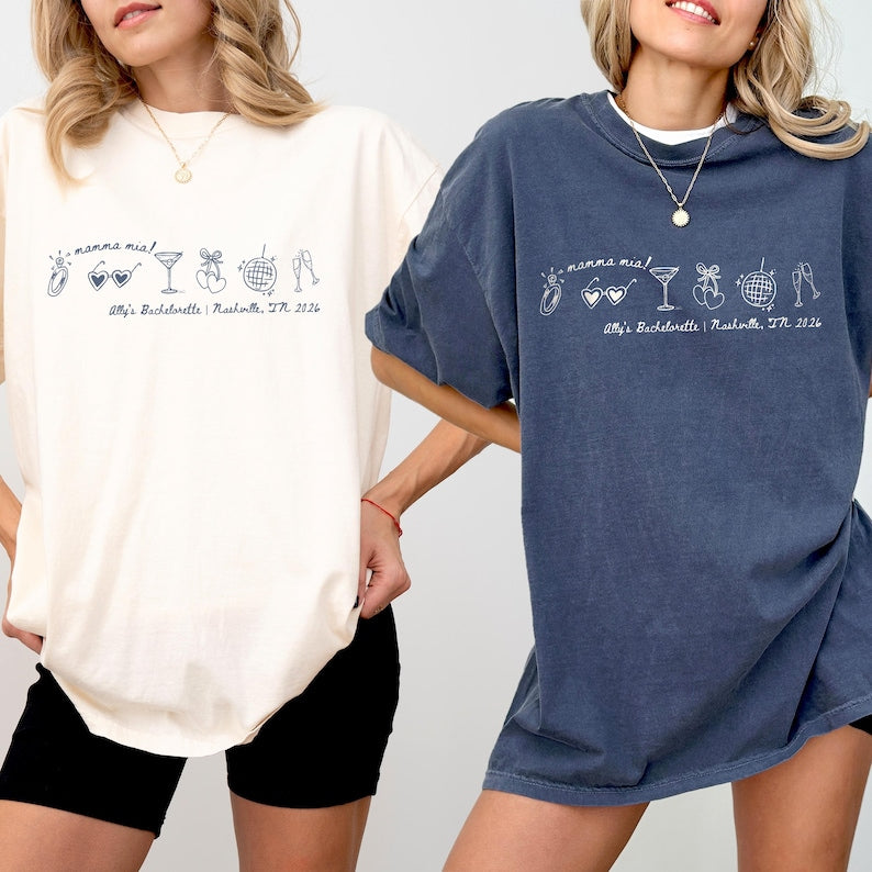 Her Last Disco Bachelorette Shirt, Custom Bachelorette Shirt, Mamma Mia Bach, She Found Her Honey Honey, Dancing Queen, Bridesmaid Shirts