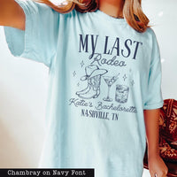 Comfort Colors® Nashville Bachelorette Shirts - Custom Last Rodeo Tshirt - Western Bridal Party - Cowgirl Bach - Country Bachelorette Party
