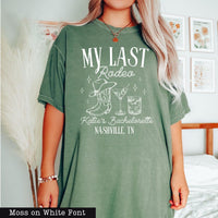 Comfort Colors® Nashville Bachelorette Shirts - Custom Last Rodeo Tshirt - Western Bridal Party - Cowgirl Bach - Country Bachelorette Party