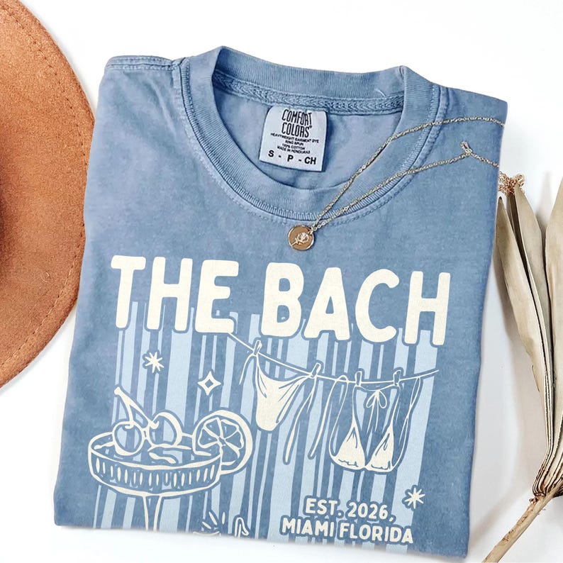 Custom Beach Bachelorette Shirt, The Bach Club Comfort Colors Shirt, Girls Weekend Bride Club Tee, Bridesmaid Gift,Bach Matching Party Shirt