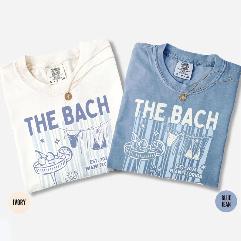 Custom Beach Bachelorette Shirt, The Bach Club Comfort Colors Shirt, Girls Weekend Bride Club Tee, Bridesmaid Gift,Bach Matching Party Shirt