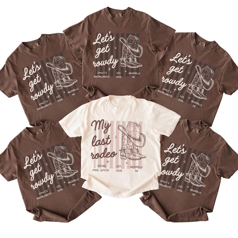 Last Rodeo Bachelorette Shirt, Personalized Location Western Bridal Party Shirt, Custom Western Bachelorette Shirt, Western Bride Shirt