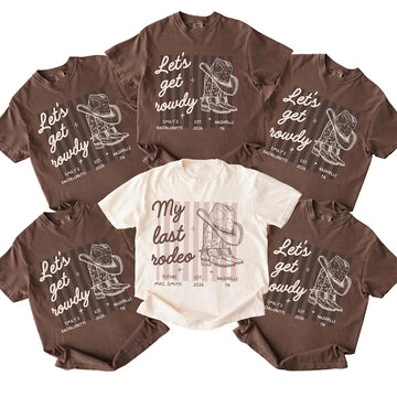 Last Rodeo Bachelorette Shirt, Personalized Location Western Bridal Party Shirt, Custom Western Bachelorette Shirt, Western Bride Shirt